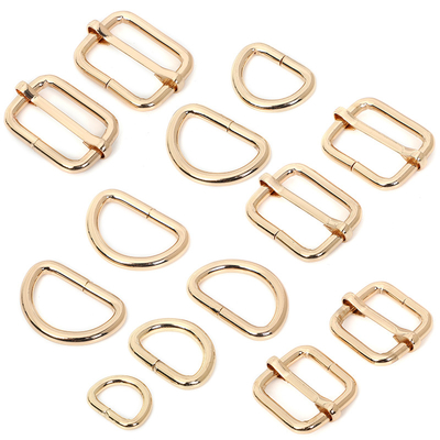 Vierkante Anti-oxyderende Metaald-vormige ringen Gouden Tearproof Roestvrij voor Bagageriemen