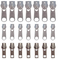 DIY-van de Ritssluitingsschuiven van het Ambacht de Zilveren Metaal Weerstand van de de Vervangings Anti-oxyderende Roest Antitear