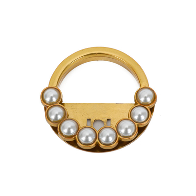 Gouden Ring Shape Metal Handbag Lock met de Hardware van de Parelbeurs