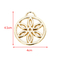 Lichtgewicht Gouden Cirkel van de de Meetkundehandtas van de Tegenhangerbloem DIY de Decoratiehardware