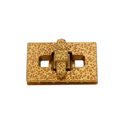 Corrosie Decoratie Twist Handtas Lock Hardware Mat Goud Oppervlak