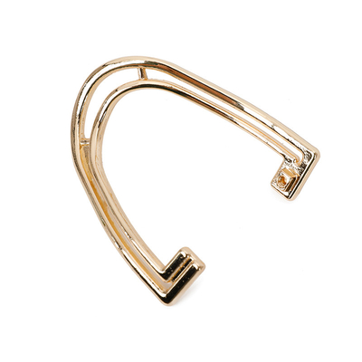 Lichtgouden metalen handgrepen doe-het-zelf handtashardware 6,4 cm